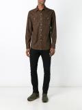pocketed button down shirt