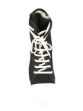 perforated high-top sneakers