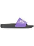 'palm' print flip flops