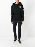numbers print hoodie
