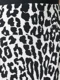 leopard print mini skirt