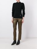 ribbed mock neck jumper