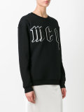 embroidered logo sweatshirt 