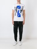 zip detail tapered trousers