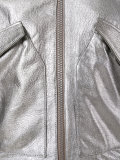 metallic bomber jacket