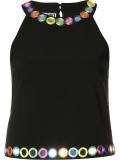 mirror embroidered top