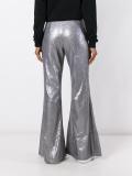 sequined flared trousers