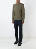 faded crew neck sweatshirt