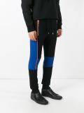 colour block biker sweatpants