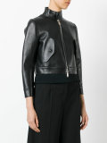 cropped leather jacket