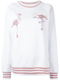 glittery stripes sweatshirt