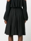 pleated A-line skirt