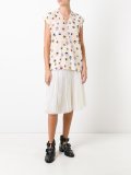 ditsy pansy print blouse
