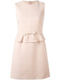 pleated trim dress 