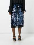 sequinned A-line skirt
