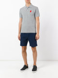 elongated heart polo shirt