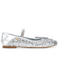glitter strap ballerina shoes 