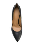 curved cut pointed pumps