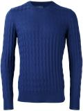 jacquard crew neck jumper