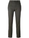 embroidered slim-fit pants