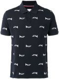 trumpet print polo shirt