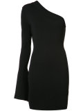 single sleeve fitted dress
