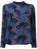 hands print blouse