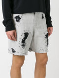 distressed denim shorts