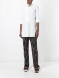 Trellis print trousers