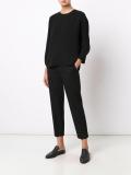 round neck boxy blouse