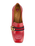 GG Web mid-heel loafer pumps