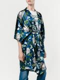 floral silk kimono jacket