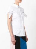 ribbon sleeve blouse