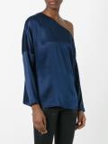 asymmetric neck blouse 