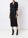 front slit midi skirt