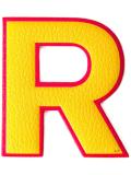 'R' sticker