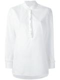 frilled placket shirt