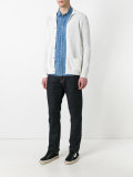 perforated detail cardigan 
