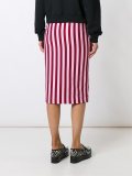 striped fitted skirt