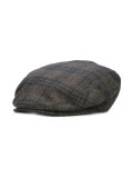 checked flat cap 