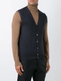 V-neck knit vest