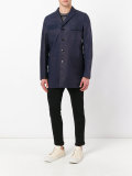 multi-pockets midi coat