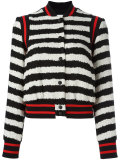 striped bomber jacket 