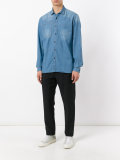 patch detail denim shirt