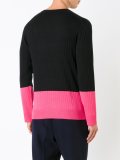 ribbed colour block jumper