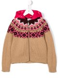 fair isle knitted hoodie