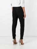 drawstring cropped lace trousers