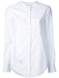 band collar shirt