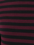 striped mock neck jumper