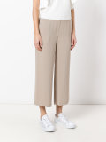 straight cropped trousers